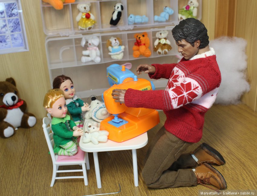 Дед Мороз и эльфы. Плюшевый цех