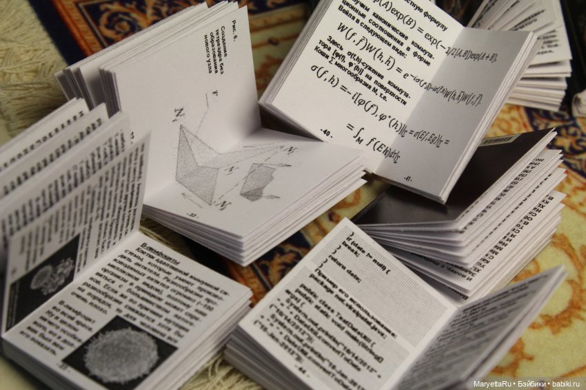 Книги: художественные и научные размером 1/6