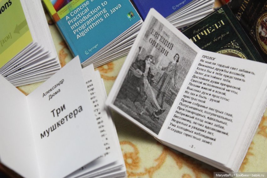 Книги: художественные и научные размером 1/6