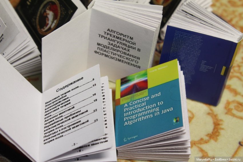 Книги: художественные и научные размером 1/6