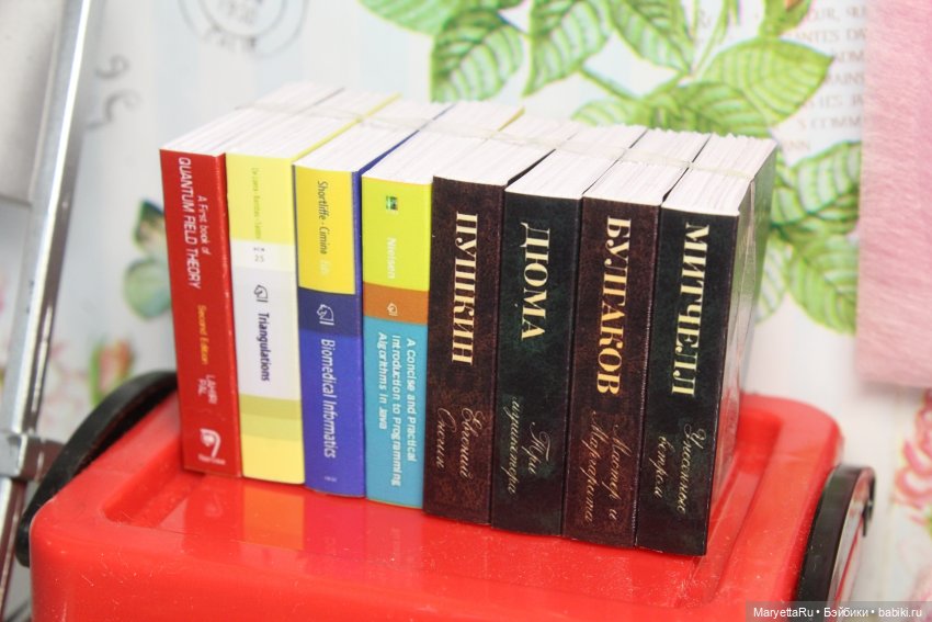 Книги: художественные и научные размером 1/6