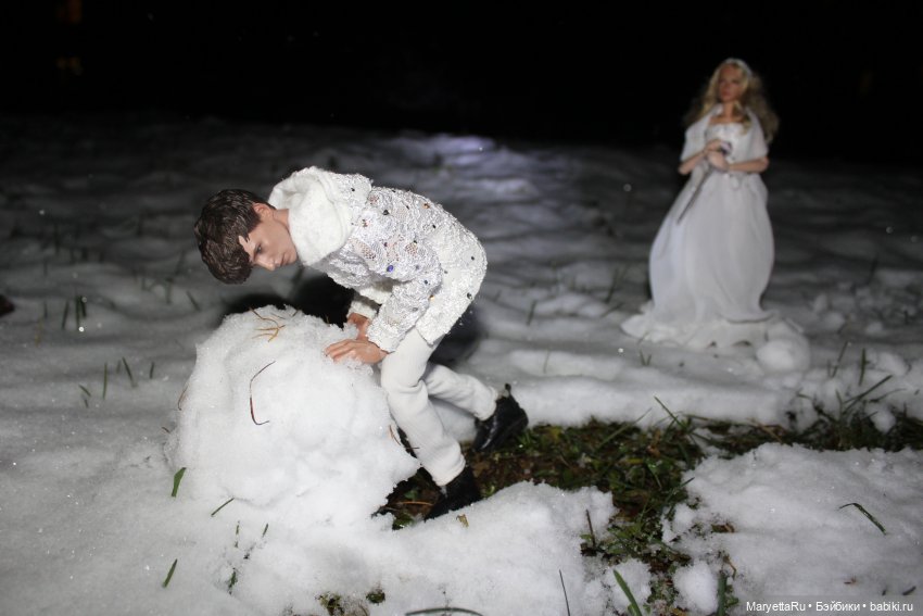 Их снежная баба — Кукольные фотоистории и сериалы: комиксы