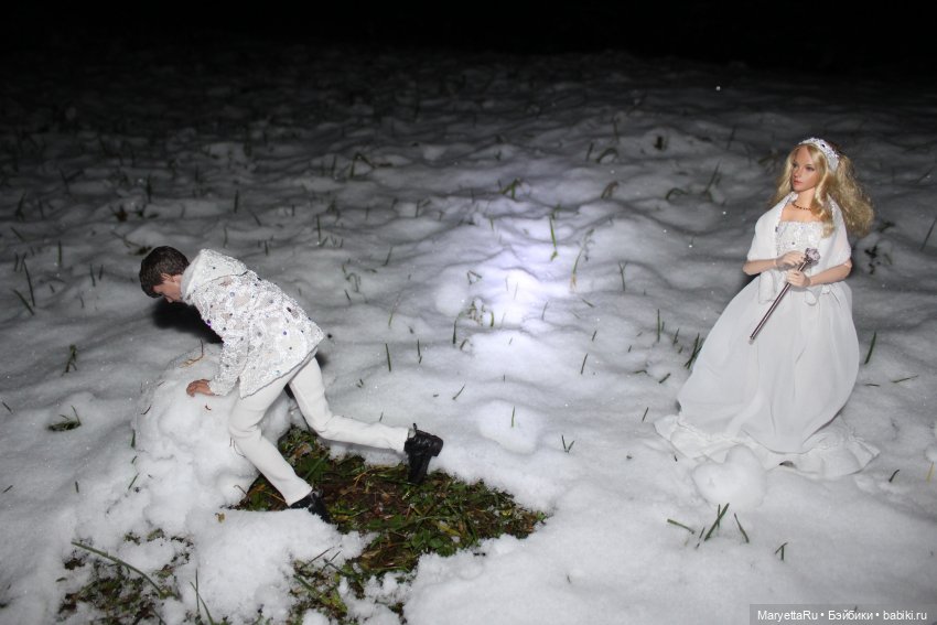 Их снежная баба — Кукольные фотоистории и сериалы: комиксы