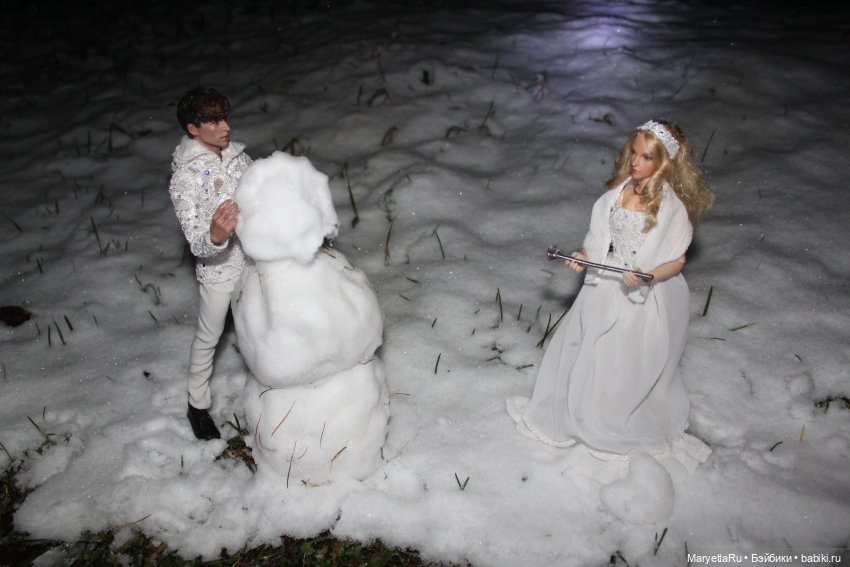 Их снежная баба — Кукольные фотоистории и сериалы: комиксы