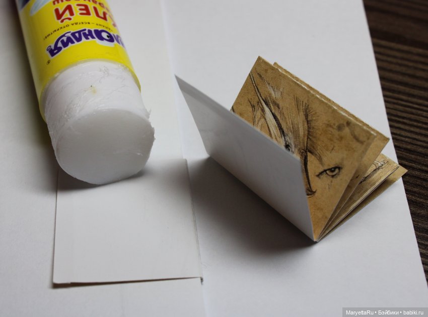 Как я клею мини-книги — Создание миниатюры: МК