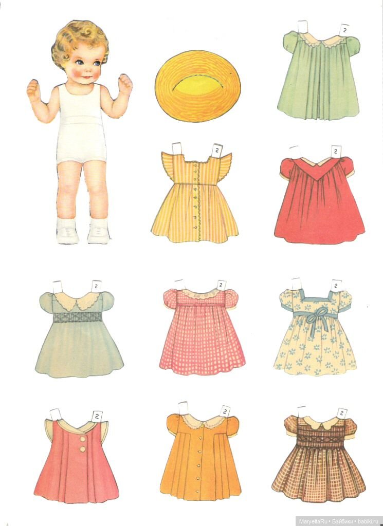 Корейские бумажные куколки-малышки | Бэйбики Корейские бумажные куколки-малышки