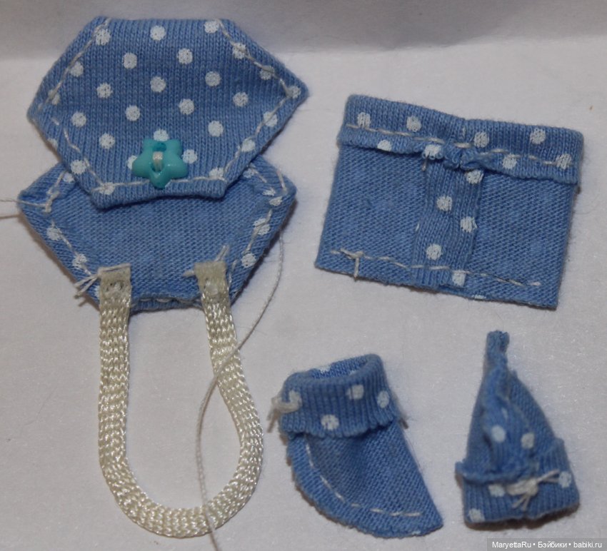 Шьём песочник, шапочку, носки для малышки зуру (фото 6)