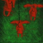 Краски и немножко нервно.