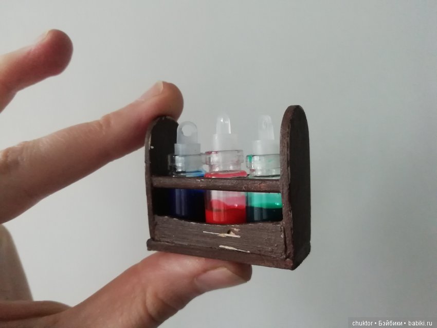 Подставка или полочка — Кукольная миниатюра своими руками: еда (фото 6)