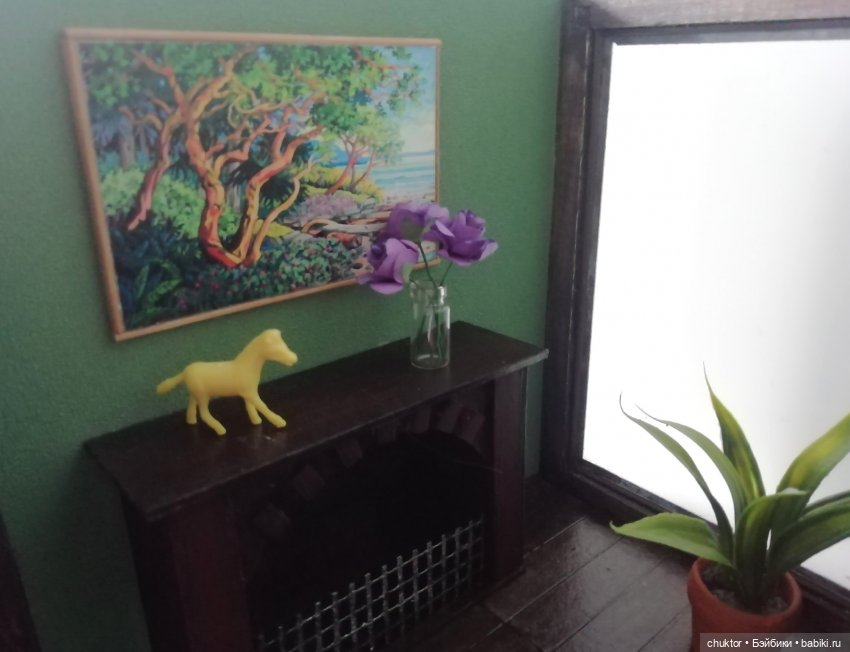 Прекрасная зелёная — Румбоксы и кукольные интерьеры: фото (фото 9)