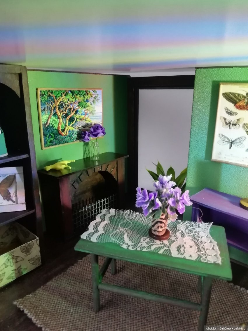 Прекрасная зелёная — Румбоксы и кукольные интерьеры: фото