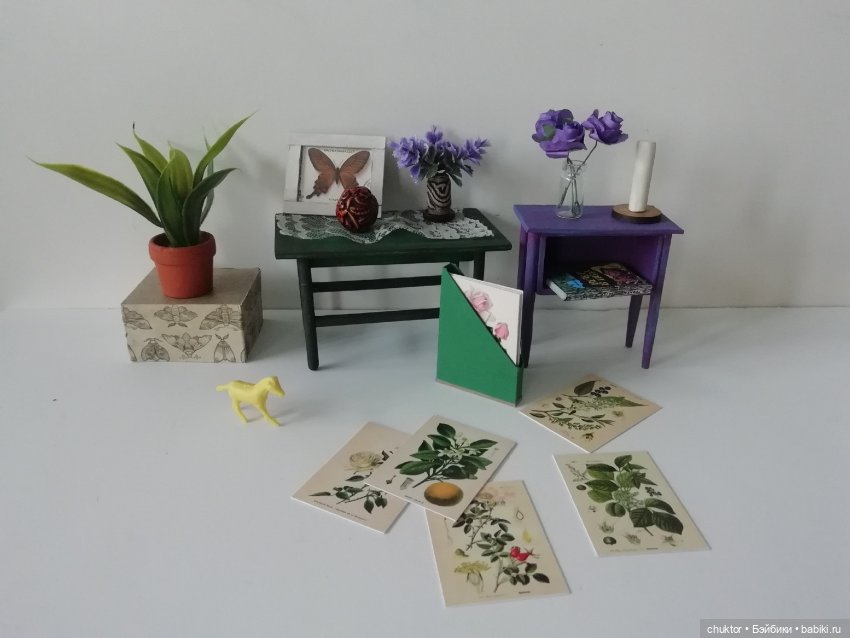 Прекрасная зелёная — Румбоксы и кукольные интерьеры: фото