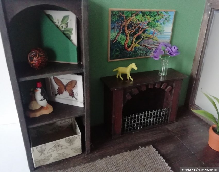 Прекрасная зелёная — Румбоксы и кукольные интерьеры: фото (фото 10)
