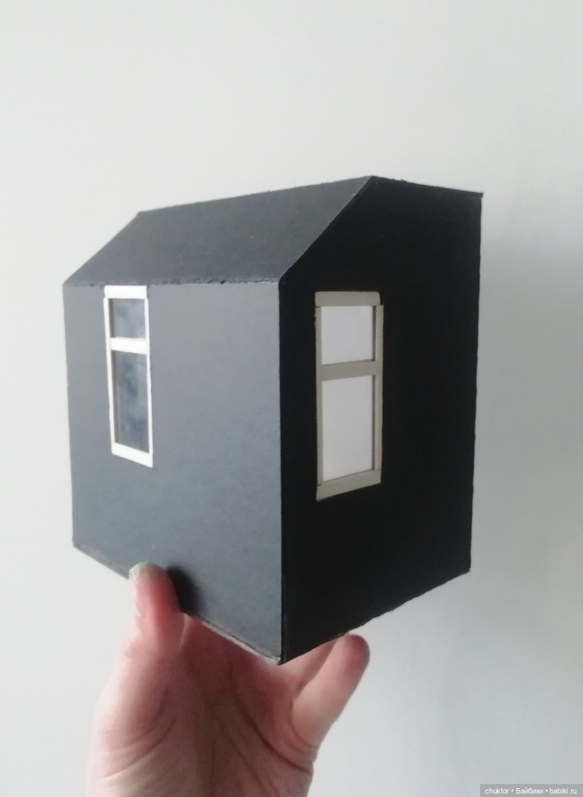 В чёрном-чёрном доме — Румбоксы и кукольные интерьеры: фото (фото 4)