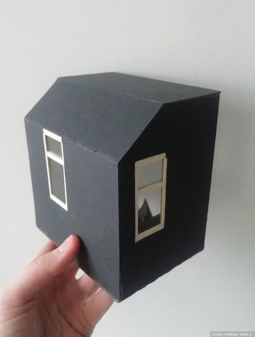 В чёрном-чёрном доме — Румбоксы и кукольные интерьеры: фото (фото 2)