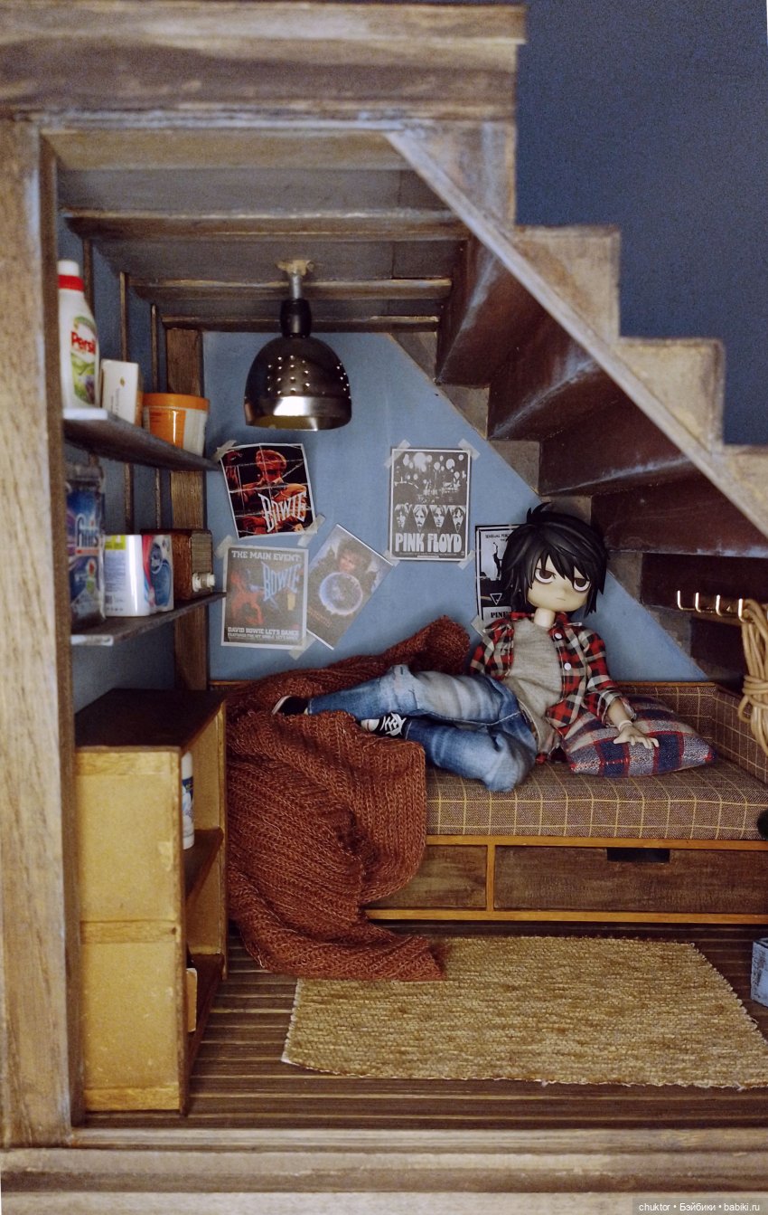 Под лестницей — Румбоксы и кукольные интерьеры: фото