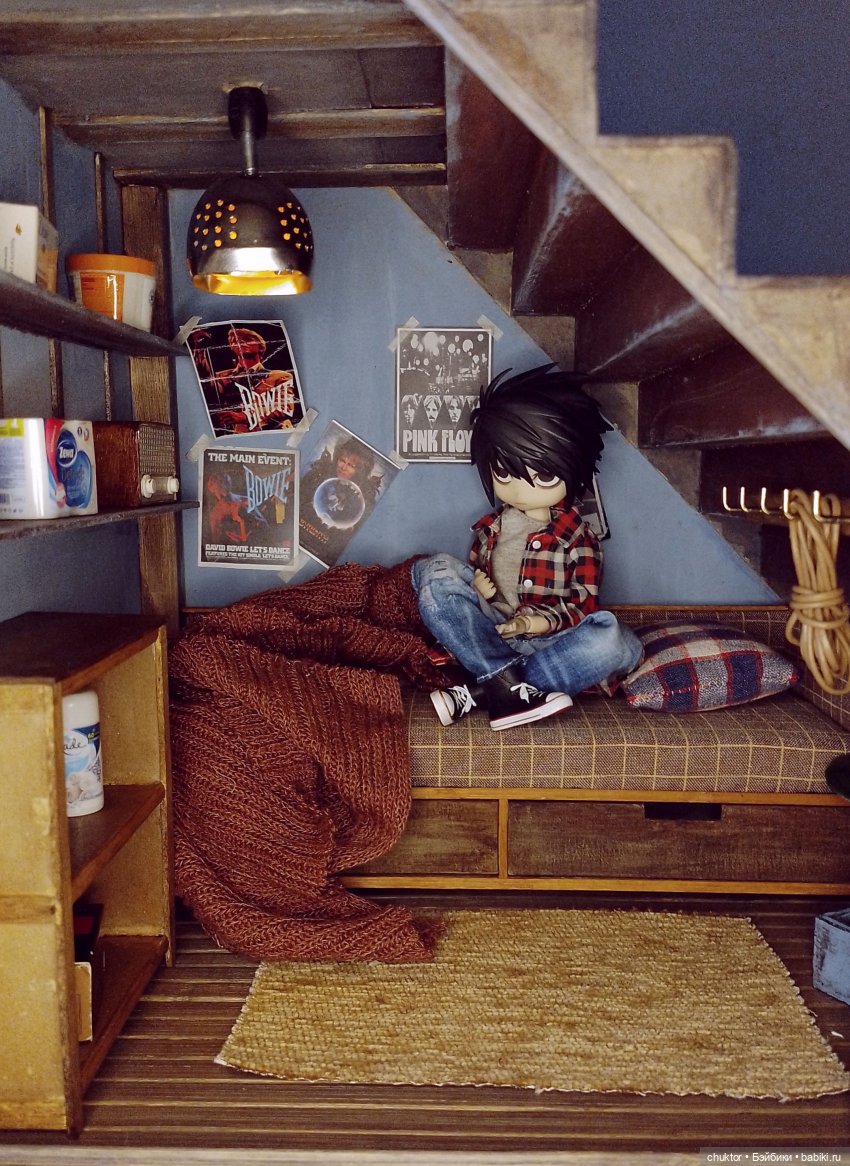 Под лестницей — Румбоксы и кукольные интерьеры: фото
