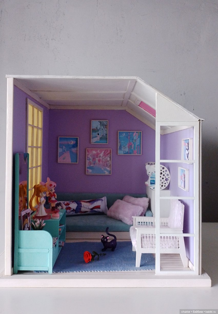 Во имя Луны и 8 bit — Румбоксы и кукольные интерьеры: фото