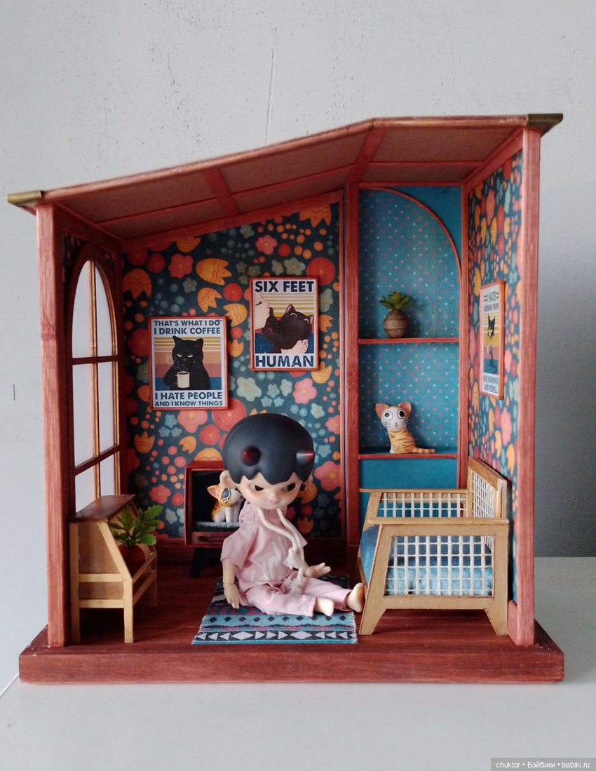 До свидания, котики | Бэйбики До свидания, котики — Румбоксы и кукольные интерьеры: фото