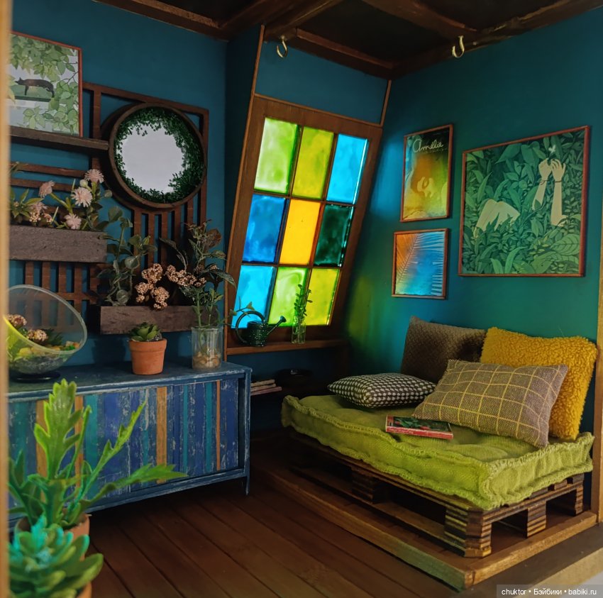 Затерянные в зелени — Румбоксы и кукольные интерьеры: фото
