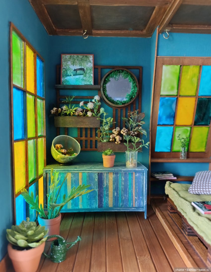 Затерянные в зелени — Румбоксы и кукольные интерьеры: фото