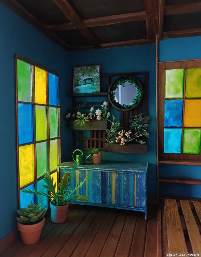 Затерянные в зелени — Румбоксы и кукольные интерьеры: фото