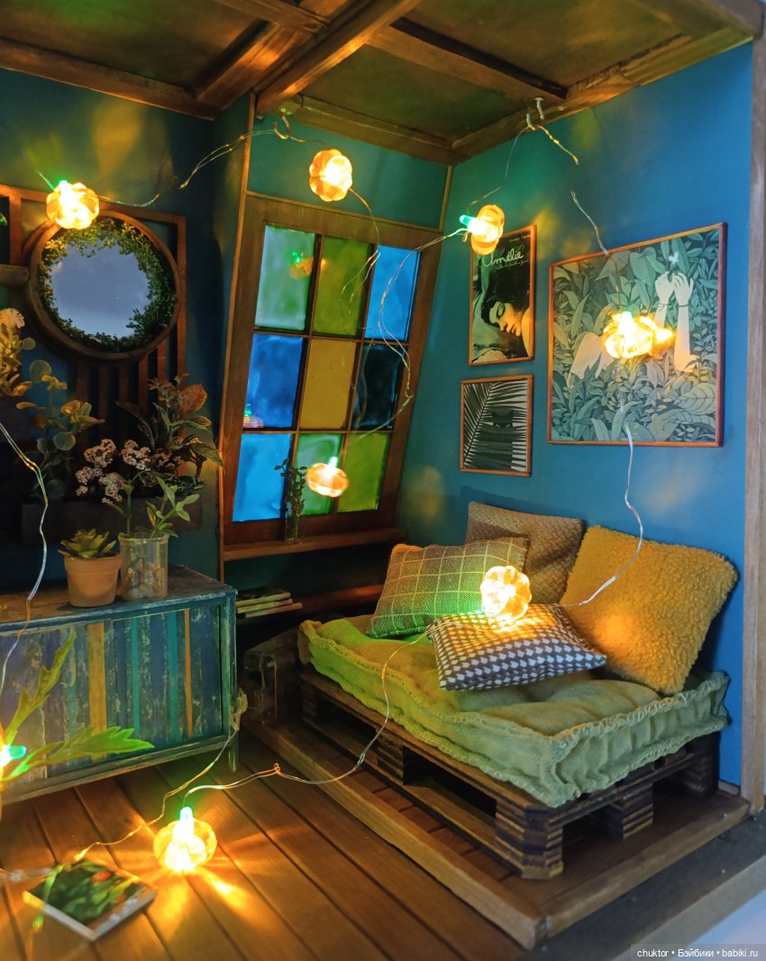 Затерянные в зелени — Румбоксы и кукольные интерьеры: фото