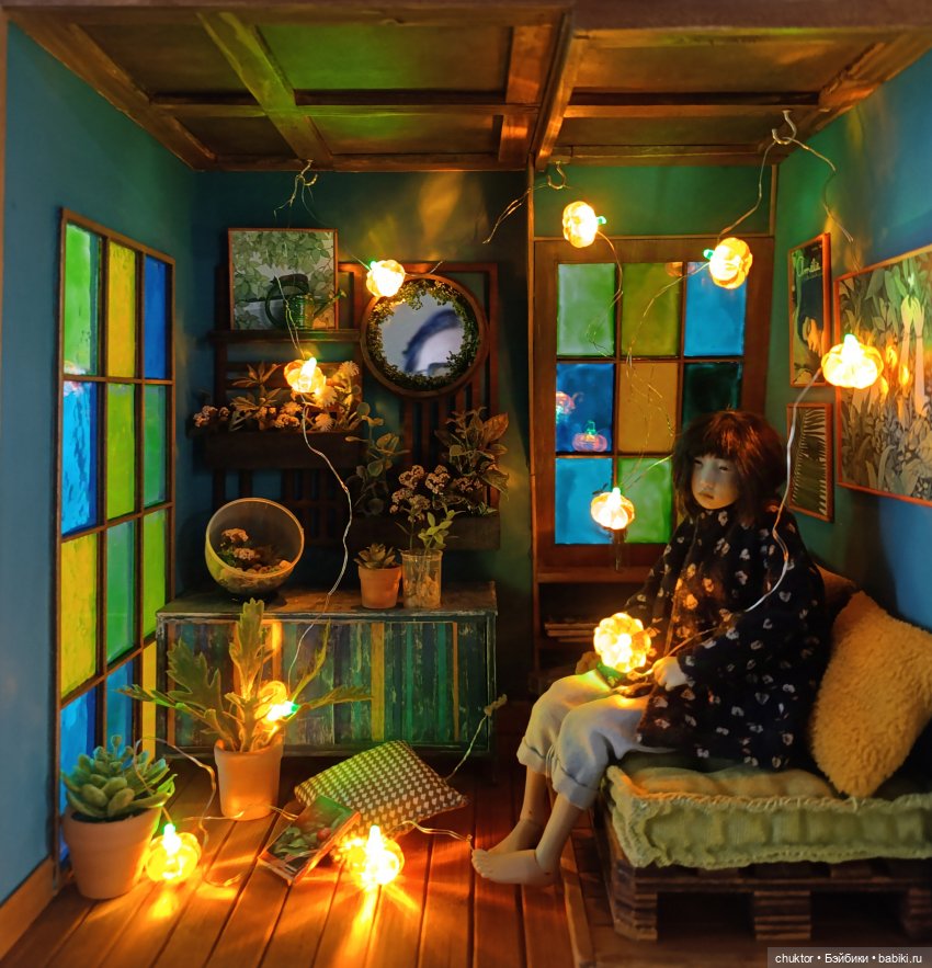 Затерянные в зелени — Румбоксы и кукольные интерьеры: фото