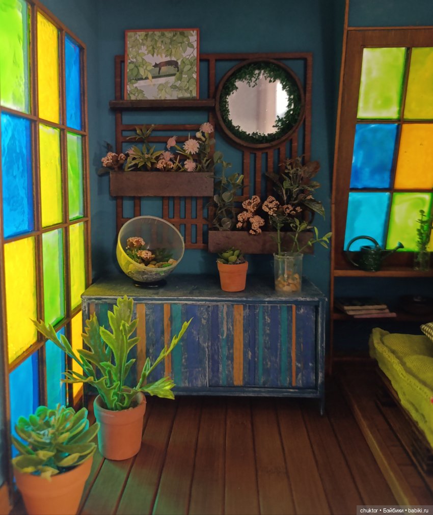 Затерянные в зелени — Румбоксы и кукольные интерьеры: фото