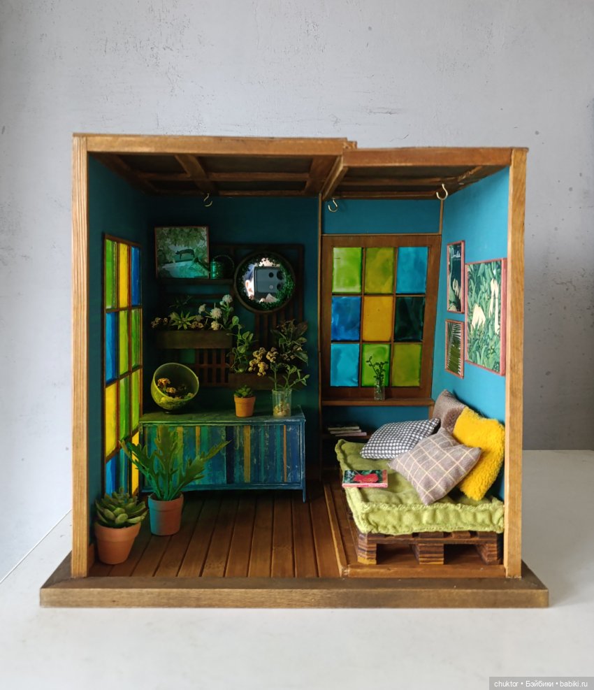 Затерянные в зелени — Румбоксы и кукольные интерьеры: фото