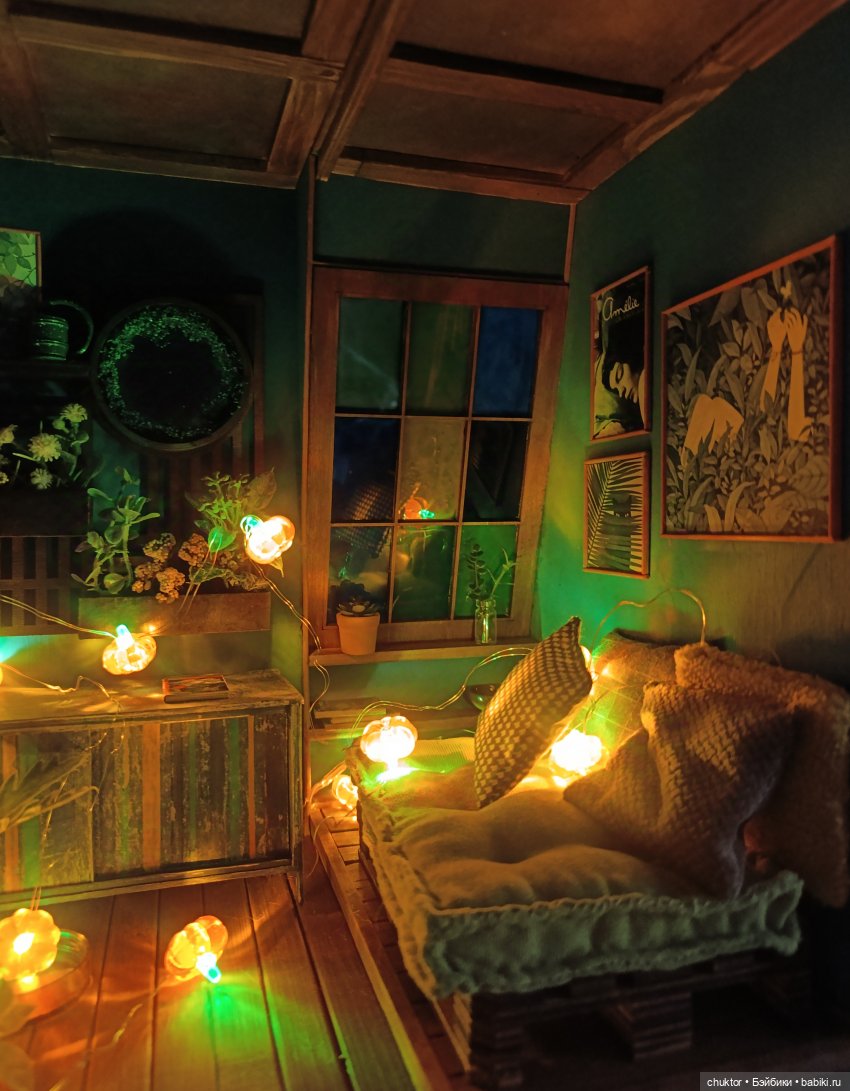 Затерянные в зелени — Румбоксы и кукольные интерьеры: фото