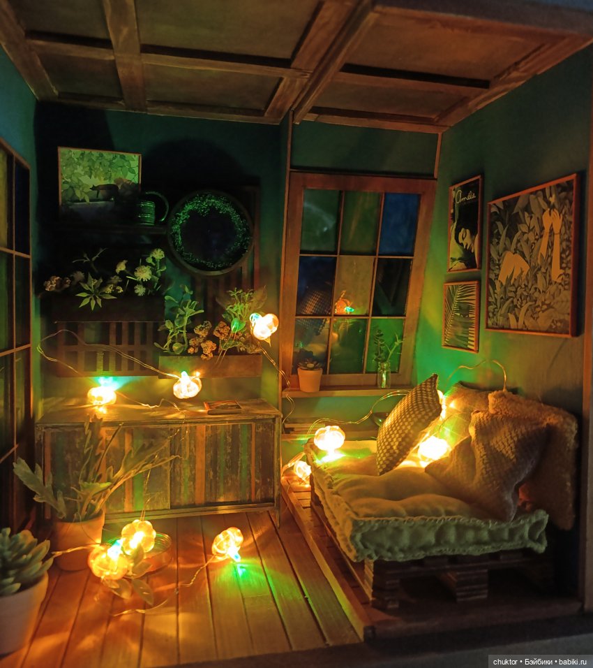 Затерянные в зелени — Румбоксы и кукольные интерьеры: фото