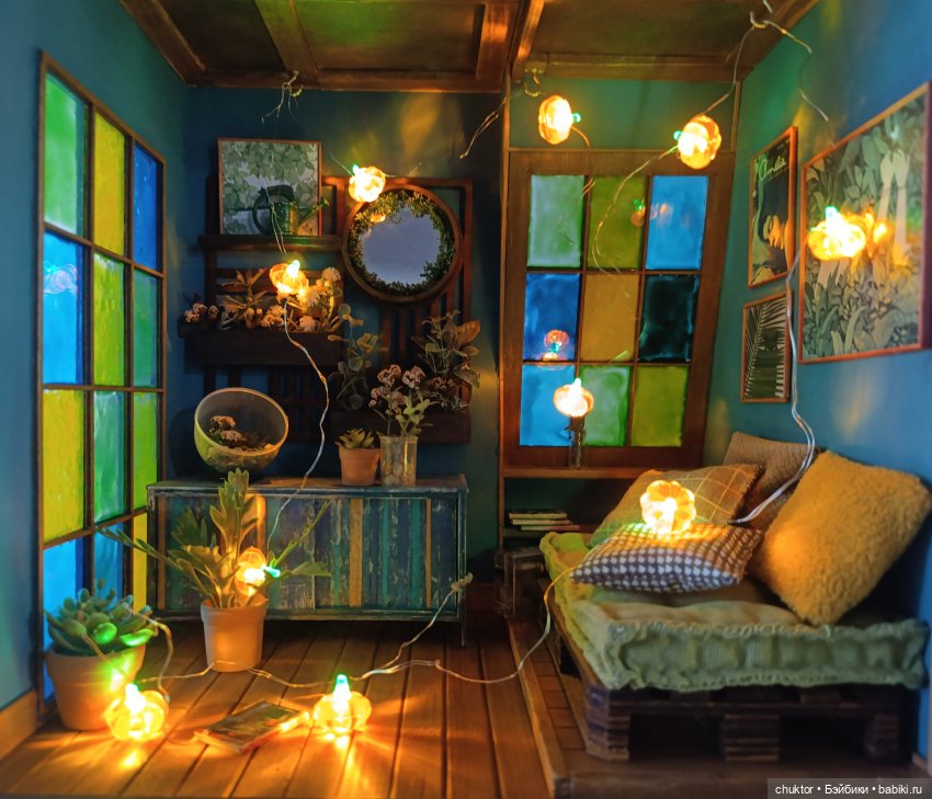 Затерянные в зелени — Румбоксы и кукольные интерьеры: фото