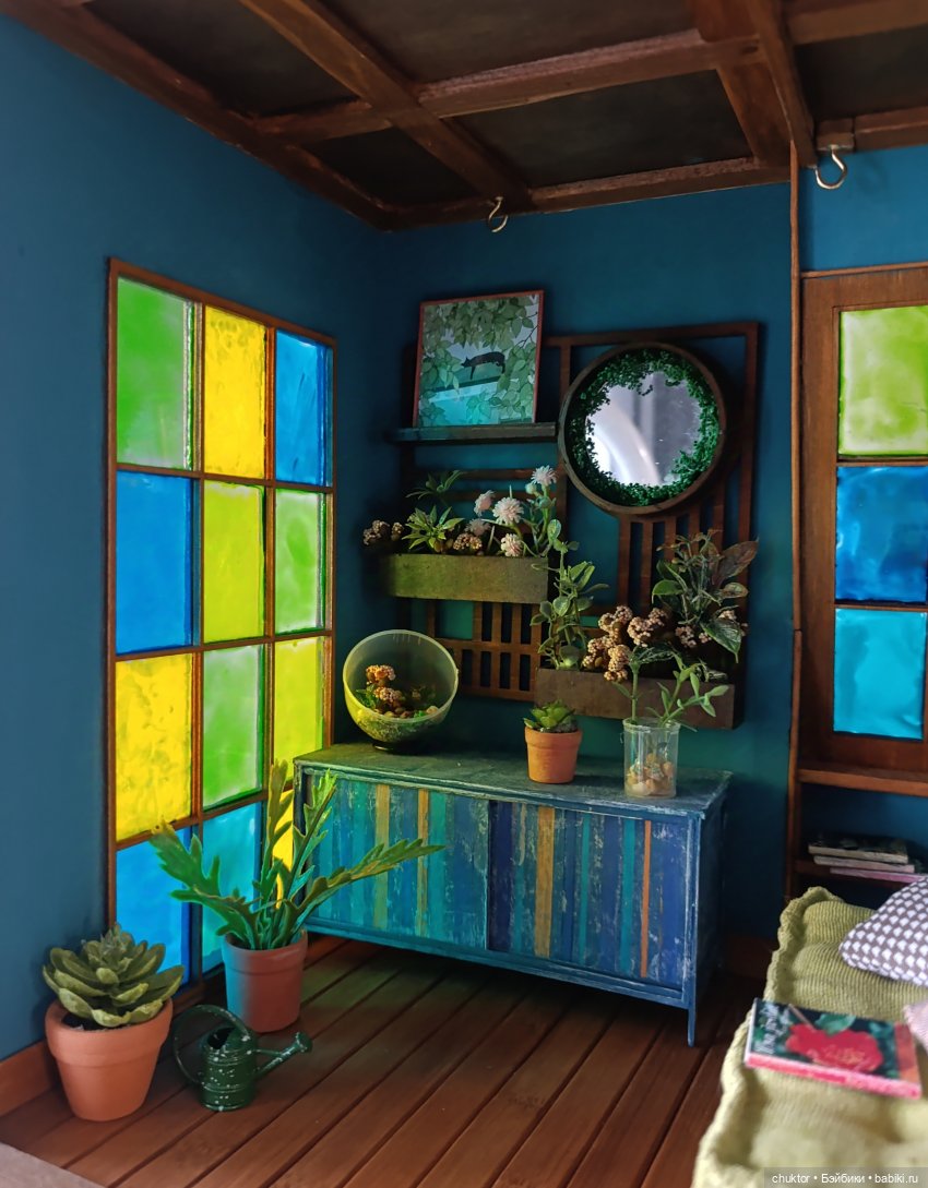 Затерянные в зелени — Румбоксы и кукольные интерьеры: фото