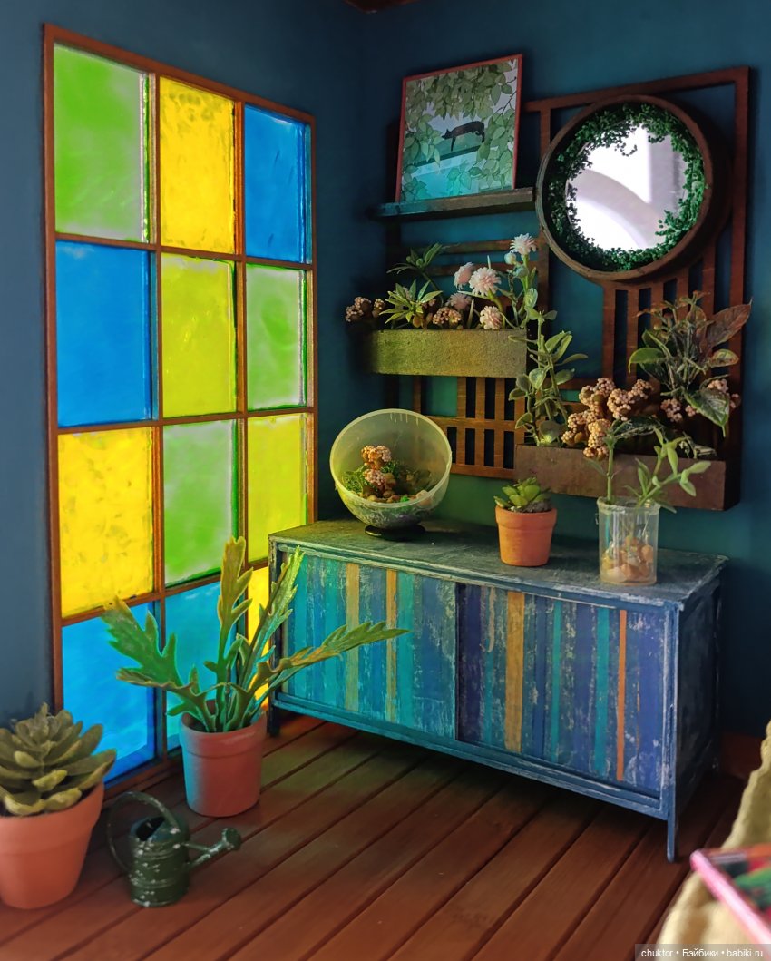 Затерянные в зелени — Румбоксы и кукольные интерьеры: фото