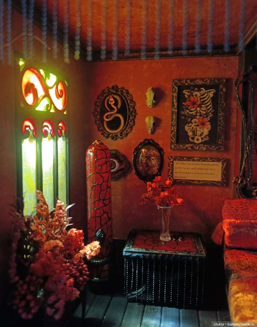 Красная комната — Румбоксы и кукольные интерьеры: фото