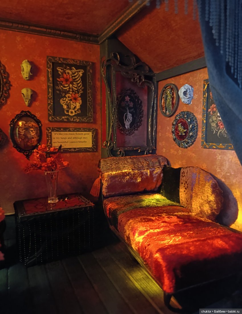 Красная комната — Румбоксы и кукольные интерьеры: фото