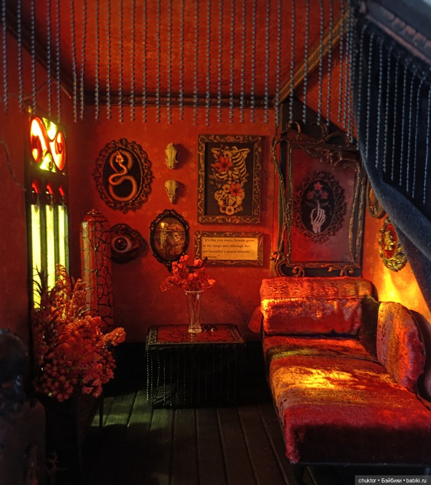 Красная комната — Румбоксы и кукольные интерьеры: фото