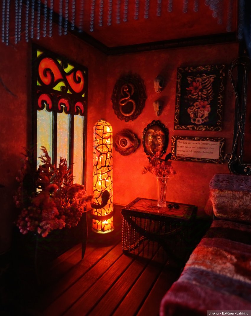 Красная комната — Румбоксы и кукольные интерьеры: фото