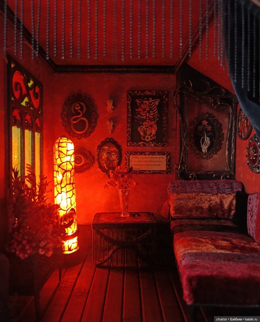 Красная комната — Румбоксы и кукольные интерьеры: фото