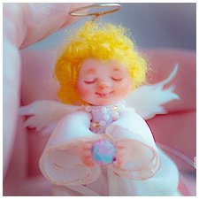 Добрый ангел авторская миниатюрная куколка Инессы Кирьяновой