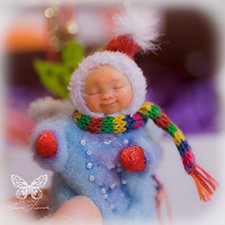 Снежный ангел - Авторская куколка