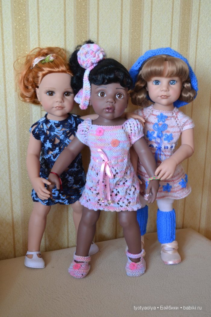 Аиша, Любаша и Лада, куклы Готц | Бэйбики Аиша, Любаша и Лада, куклы Готц
