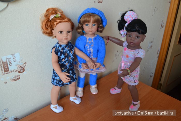 Аиша, Любаша и Лада, куклы Готц | Бэйбики Аиша, Любаша и Лада, куклы Готц
