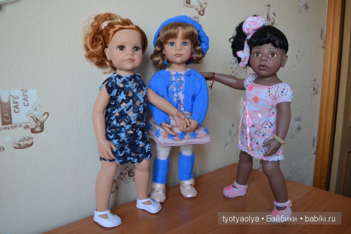 Аиша, Любаша и Лада, куклы Готц | Бэйбики Аиша, Любаша и Лада, куклы Готц