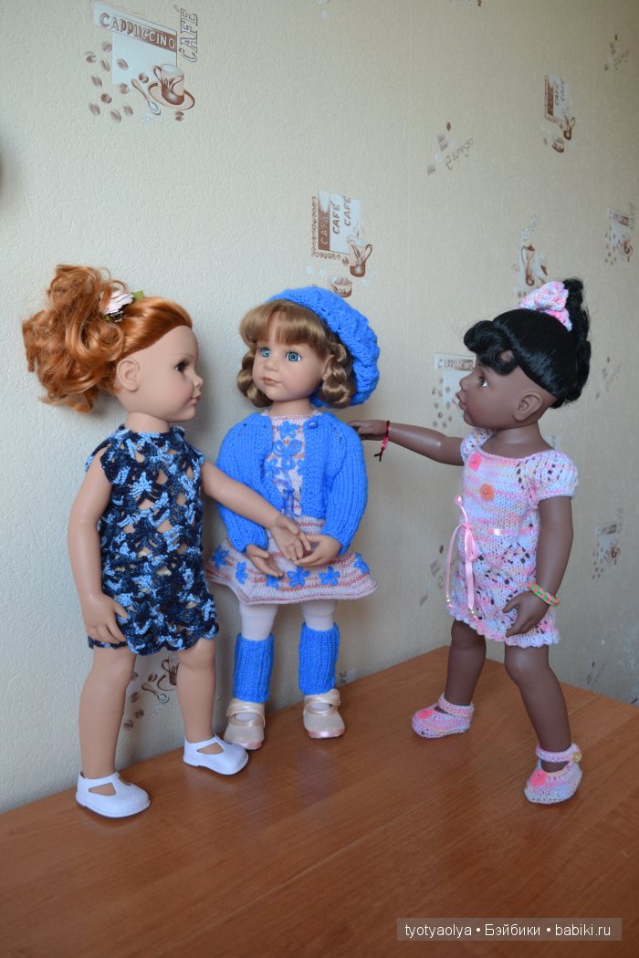 Аиша, Любаша и Лада, куклы Готц | Бэйбики Аиша, Любаша и Лада, куклы Готц