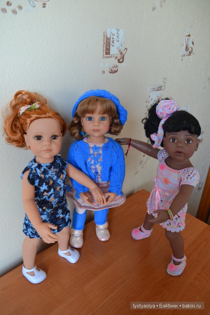 Аиша, Любаша и Лада, куклы Готц | Бэйбики Аиша, Любаша и Лада, куклы Готц