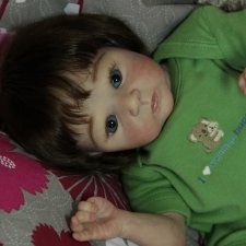Кнопочка Ася. Куколка из молдика Маленка