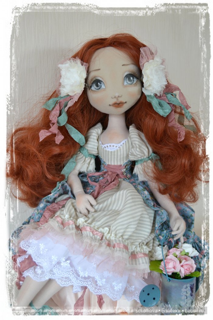 Авторская кукла из ткани Любаша (фото 4)