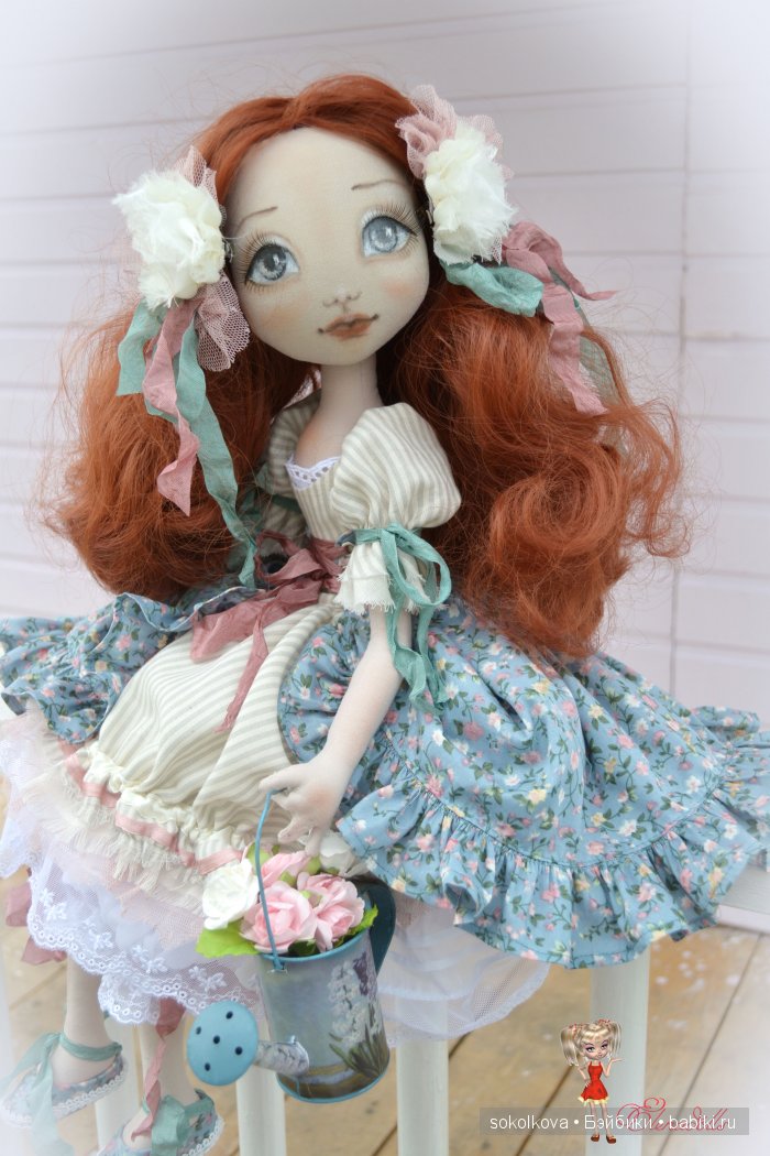 Авторская кукла из ткани Любаша (фото 2)